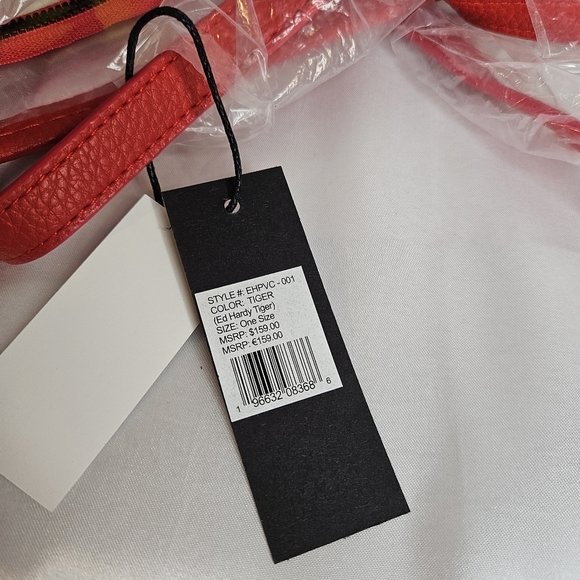 Ed Hardy Tiger Tote Clear PVC NWT - Picture 3 of 6